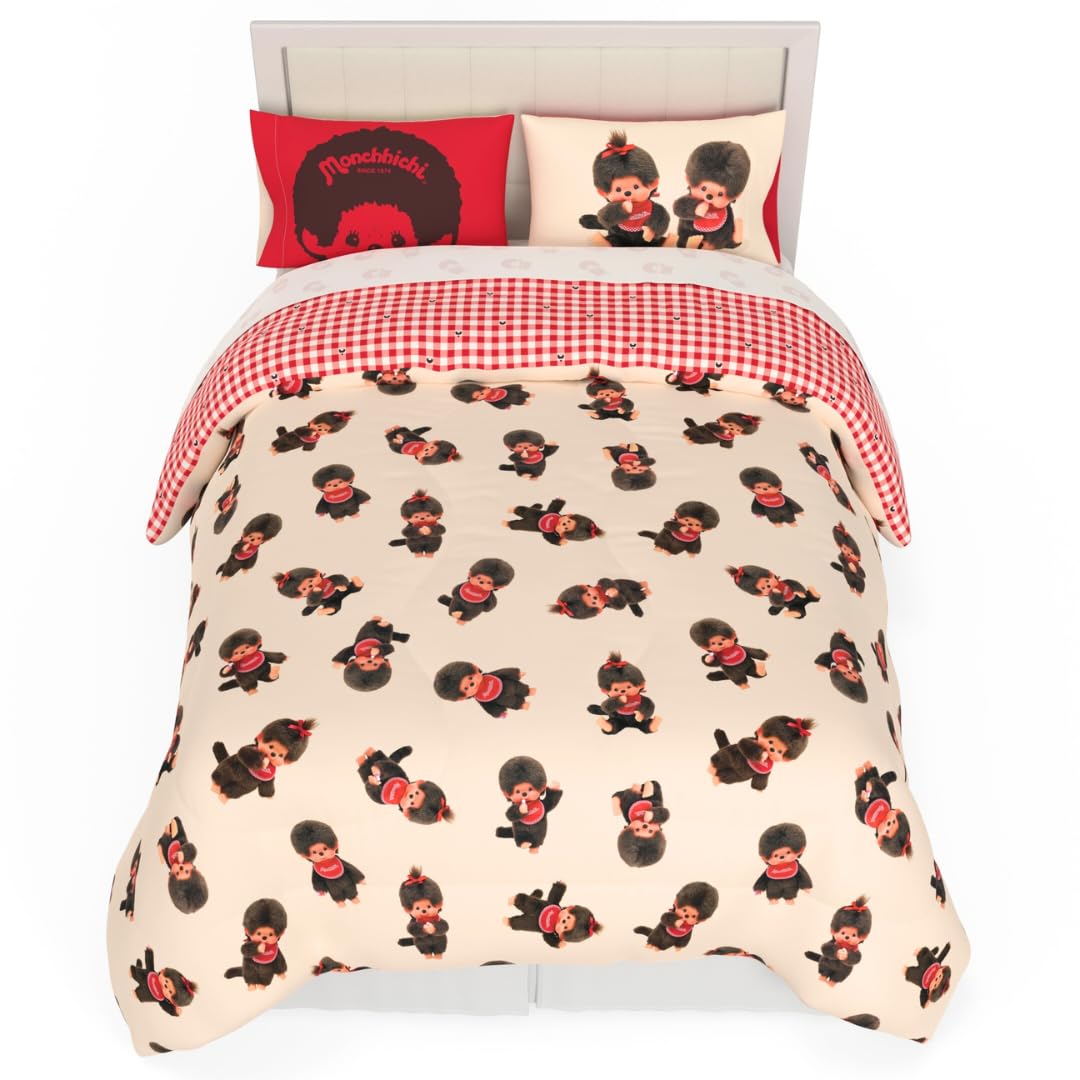 Amazon｜Monchhichi 寝具 クイーンベッド7点セット ソフトで心地よい